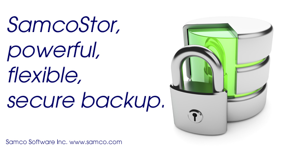 SamcoStor, powerful flexible, secure backup
